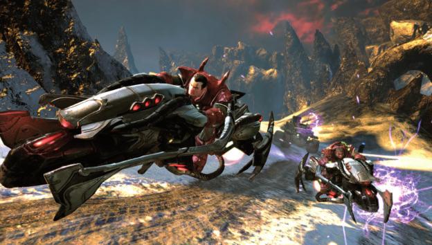 FRENETISKT TEMPO Precis som i tidigare spel är speltempot i Unreal Tournament III extrem-frenetiskt, nästan för högt. Det gäller att ständigt ha tungan rätt i mun.