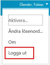 Glöm inte att logga ut från portalen.