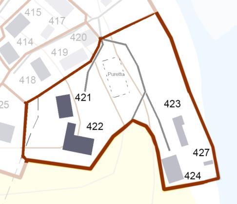 421 Nuvarande användning Har stått kall flera år Tidigare användning Bostad Byggår 1877 Antal våningar 2 Sockel Natursten Stommaterial Stock Takets form och -täckning Plåt sadeltak Fasadmaterial och