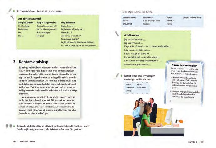 YRKESINRIKTADE BÖCKER Rivstart yrkesliv fungerande svenska på jobbet! Rivstart Yrkesliv tränar eleven i en fungerande svenska på jobbet som gäller för de flesta yrkeskategorier.