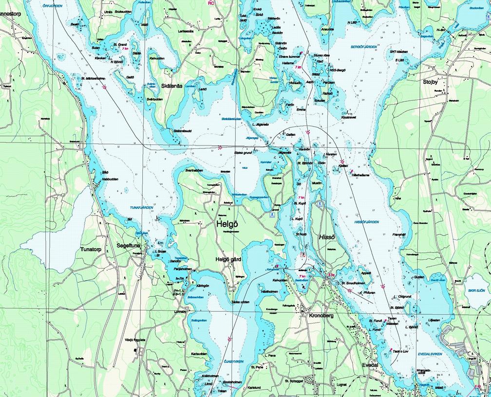 Allmän information om sjökortet Kompasser Sjökort ger aldrig en fullständigt korrekt bild av verkligheten det kan finnas grund som inte har upptäckts och djupangivelser som inte är hundraprocentiga.