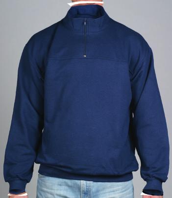 990 svart 850 marin ZIP BASE SWEATSHIRT 150486 Sweatshirt med skorstenskrage och kort dragkedja.