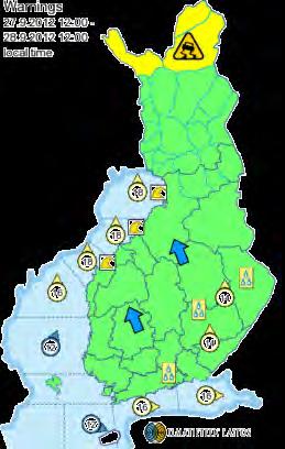 varningar Förhandsbulletiner