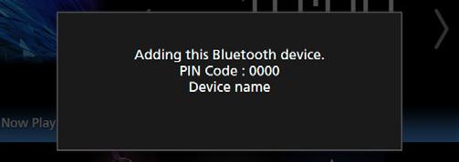 Bluetooth-kontroll Registrering från Bluetoothenheten Det är nödvändigt att registrera Bluetoothljudspelaren eller mobiltelefonen på denna enhet för att kunna använda Bluetoothfunktionen.