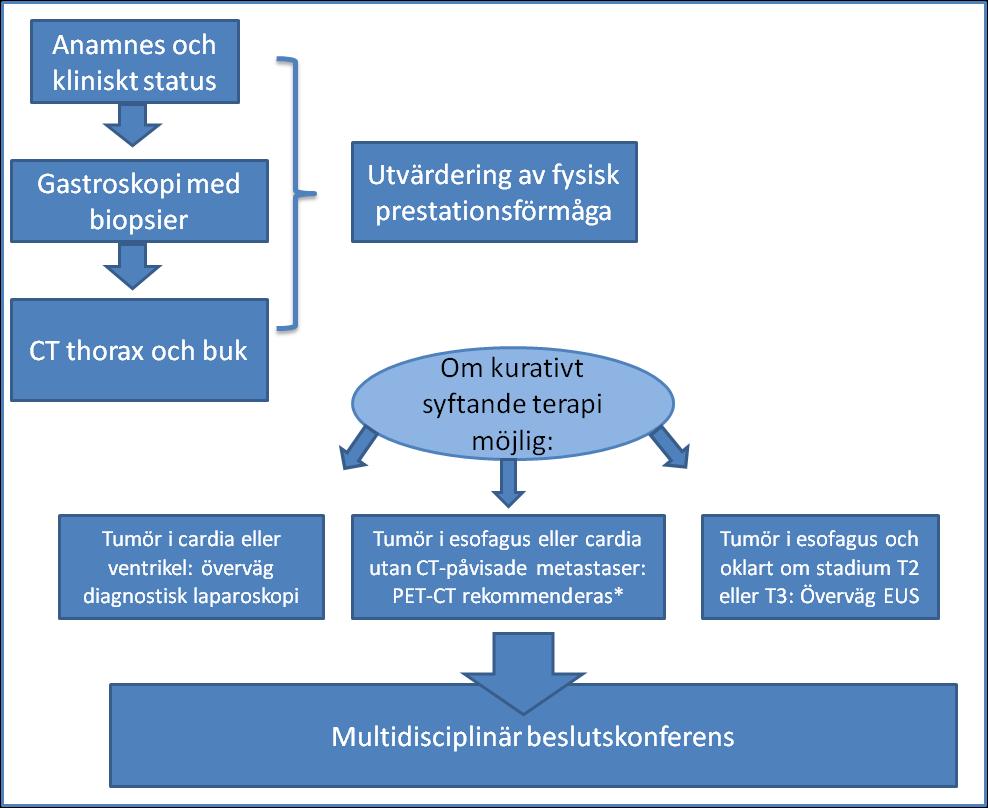 9. UTREDNING OCH DIAGNOSTIK Av Ulrika Smedh, Göteborg, Pehr Lind, Södertälje och Thomas Zilling, Varberg Då den botande behandlingen av respektive cancersjukdom inbegriper stor kirurgi är det av vikt