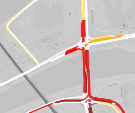 3 KONSEKVENSER Med hjälp av kommunens trafikmodell har konsekvenserna i vägnätet till följd av den tänkta exploateringen analyserats. Analyserna är gjorda för prognosåret 2040.