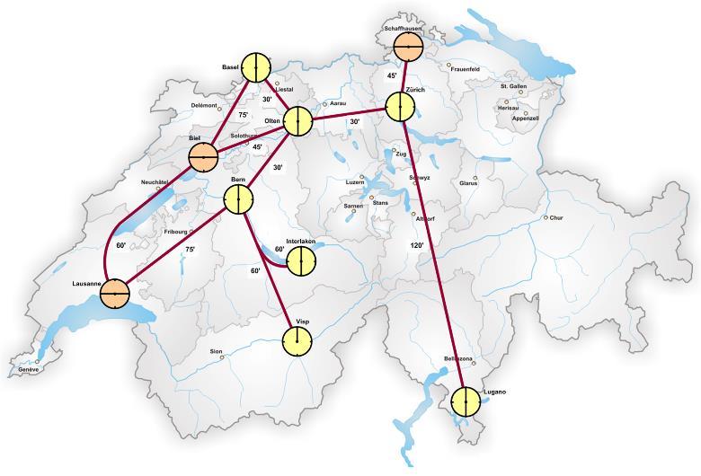 Höghastighetstrafiken 2035-2040 har sin grund i den trafik som har antagits i tidigare tidtabellsanalyser för höghastighetstågen.