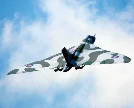 Det brittiska strategiska bombplanet Avro Vulcan B.2 ingick i den luftburna delen av Storbritanniens strategiska kärnvapenavskräckning.