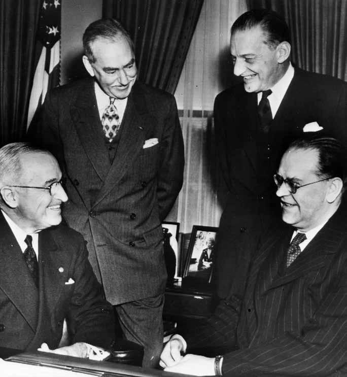 Nu till Acheson och Truman i dag. Nyttigt för vem? Det blir väl bara en hövlig bugning utan så allvarlig mening.