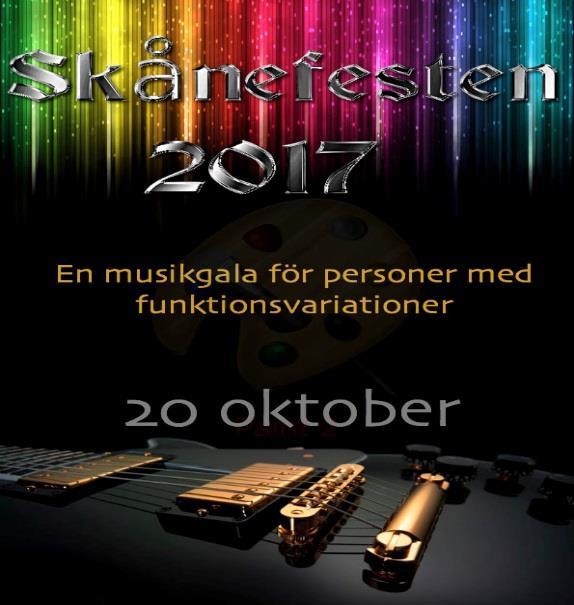 SKÅNEFESTEN 2017 (Nya namnet för Skånerock) Brandsta City Släckers och Riot Horse som spelar svängig 70-tals rock När Fredag 20 oktober Tid 18.00 23.