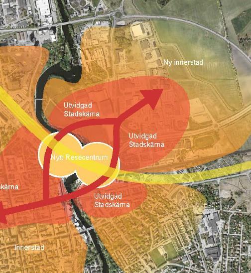 Koppling infrastruktur-bostadsbyggande, sysselsättning Ostlänkenstråket Ny järnväg knyter ihop Östergötland och Sörmland med Stockholm