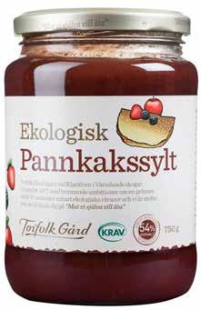 Ekologisk Pannkakssylt Barnens favorit! Gjord av äpplen, jordgubbar och björnbär.