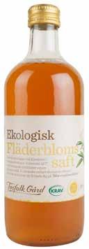 Ekologisk Fläderblomssaft En klassisk saft med den karaktäristiska och somriga