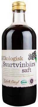Ekologisk Svartvinbärssaft Solmogna svarta vinbär smakar som när mormor gjorde