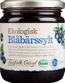 Ekologisk Blåbärssylt Blåbärssylt är en klassiker som vi har tillverkat länge. Populär till pannkaka, tårtor m.