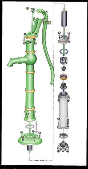 Pumpstativ 9325 2215:- 2. Pumphuvud 9326 447:- 3. Hävstång 9327 689:- 4. Kannstång 9328 511:- 5. Fotplatta 9329 479:- 6.