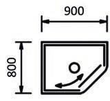 blandare Mått Hämt A B 900 900 6893 9340:- 8790:- 800 900 Vänster 6894 9340:- 8790:- 800 900 Höger 6895