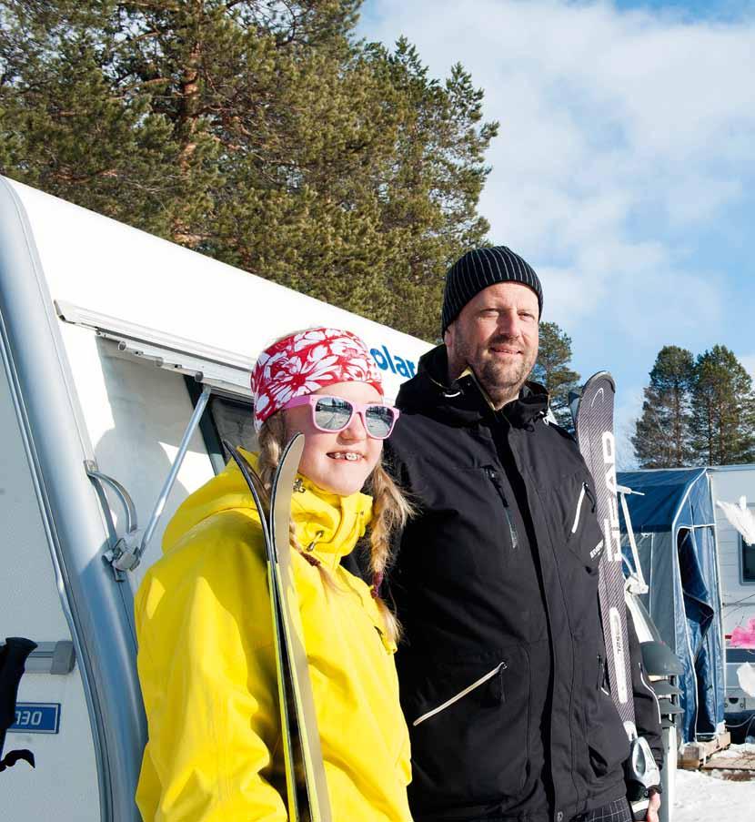 Vintercamping kräver elplanering Familjen Samuelsson vintercampar sedan flera år tillbaka.