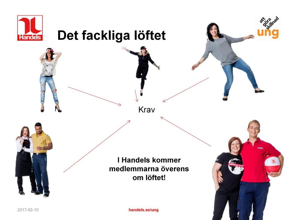 Vi kommer överens om löftet I Handels kommer medlemmarna överens om löftet.