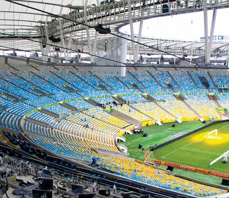 På Maracanã-arenan kommer sju av matcherna i fotbolls-vm 2014 att spelas, inklusive finalen. bearbetade profiler av strängpressat aluminium.