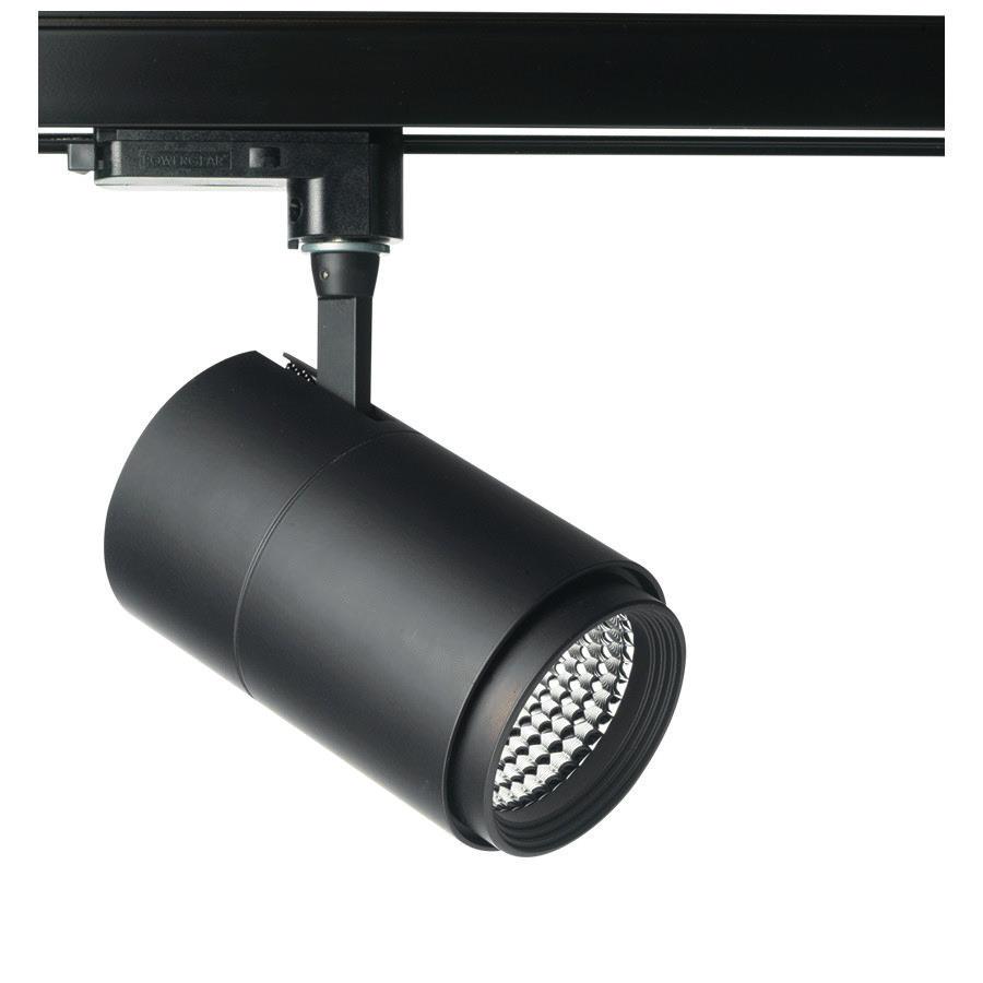 Unico Compact Integrerad LED spotlight för 3-fasskena i lackerad aluminium med inbyggd driver. Watt Kelvin Lumen Spridning Pris/st Vikt L*B*H Ra Brinntid timmar Färg Art.