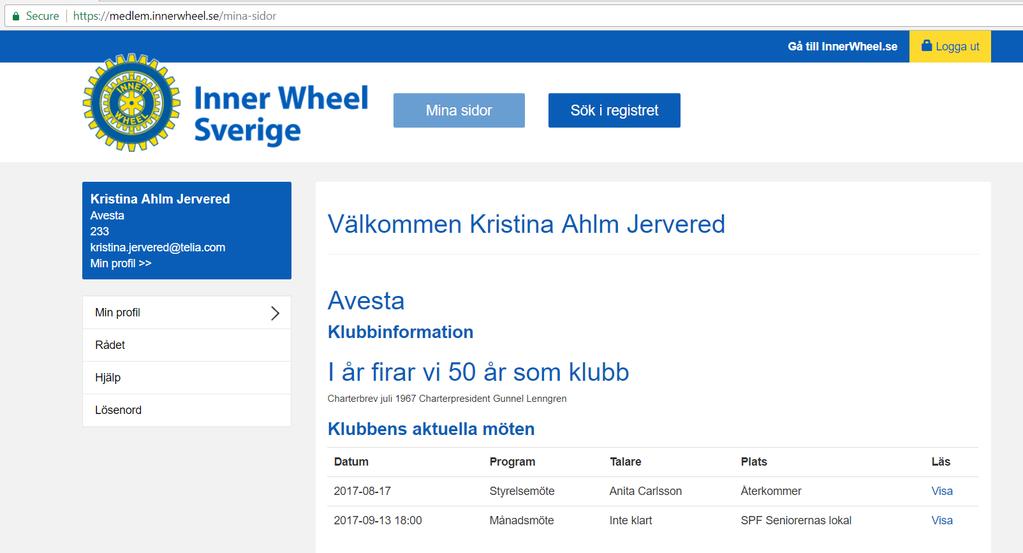 Kajsa Anka Kajsa.anka Kajsa Anka Du möts nu av din förstasida, där du först ser information om din egen klubb och aktuella möten.