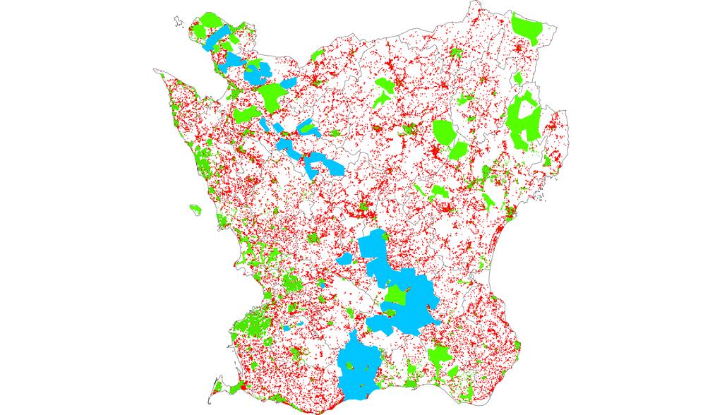 Beviljade stöd i Landsbygdsprogrammet Färdigbyggda nät Landsbygdsprogrammet Tillgång till 100 Mbit/s Ej tillgång 100