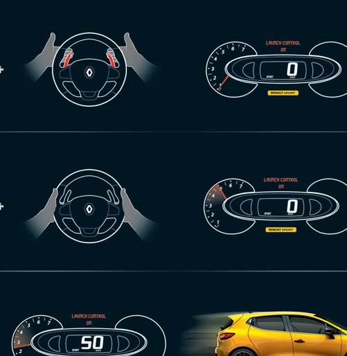 .. Steg 1 Steg 2 Steg 3 Launch Control Med elektronikens hjälp får du möjlighet att göra lika effektiva och hisnande stående starter som en erfaren tävlingsförare.