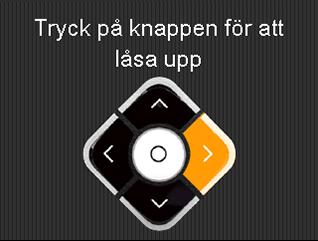 Pumpen tar dig till den skärm du valt när du har tryckt på rätt knapp.