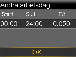 Låt sluttiden vara 24:00 om du ställer in en 24-timmarsdos. Starttiden för den första tidsperioden är alltid 00:00. b. Ställ in dosen i enheter per timme. c. Gå direkt till steg 7. 6.