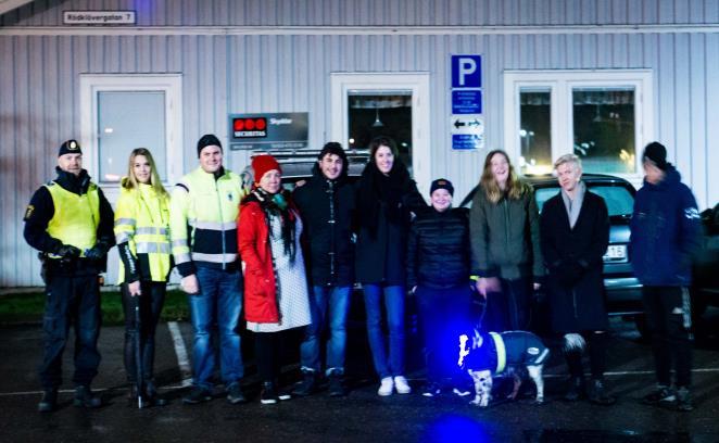 Trygghetsvandring i Nödinge, tisdagen den 28e november 2017.