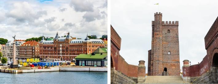 Helsingborg sett från vattnet och borgen Kärnan i centrala Helsingborg Fredriksdals trädgård och museer (3.1 km) Fredriksdals trädgård och museer är Sveriges näststörsta friluftsmuseum.