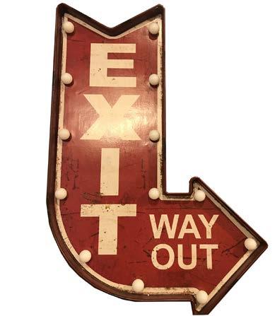 SKYLT LED EXIT WAY OUT M 13