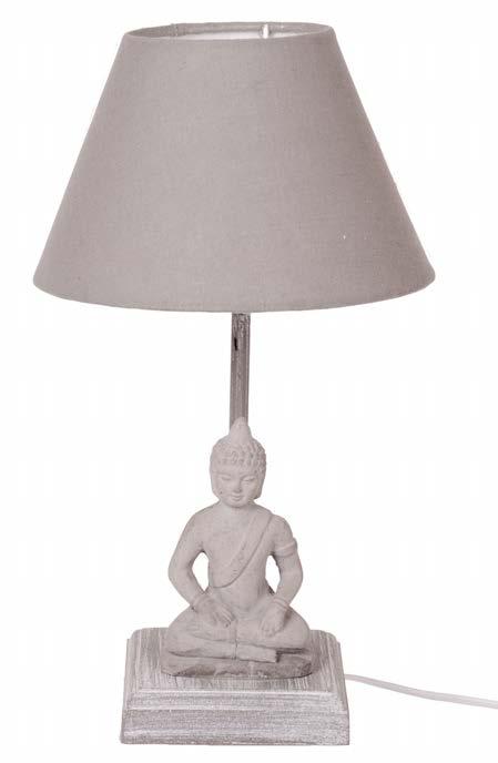 LAMPA BUDDHA CEMENT GRÅ 32795