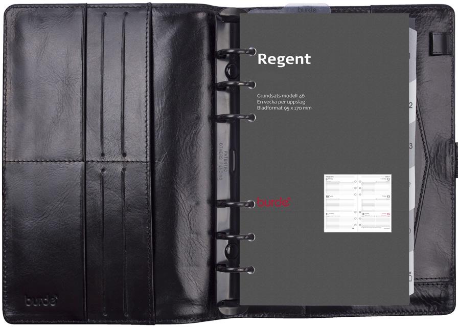 Modell 46 Regent Systemkalender med allt du kan behöva.