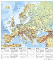 Väggblad Väggblad med Europakarta Årsöversikt och Europakarta.