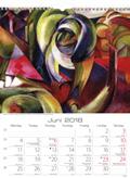 Konstkalendern Tolv månadsbilder med varierande