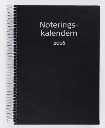 NOTESKALENDERN Kalender och anteckningsbok i samma omslag.