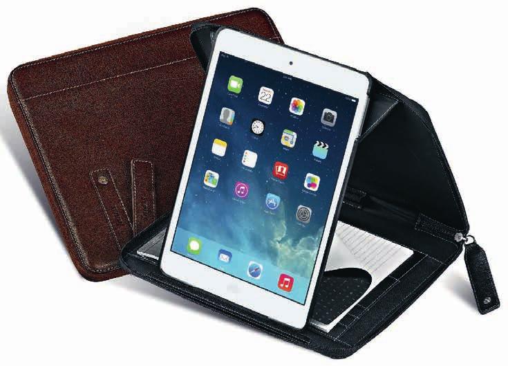 Svart Brun Pocket 90255 90259 Personal 90256 902520 Compact 902532 902533 A5 90758 907522 HOLBORN ipad-fodral Passar ipad Air. Plattan kan roteras 360.