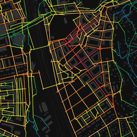 TILLGÄNLIGHET I GÅNGNÄTET STRUKTURPLAN LABORATION Genomgående är det liten påverkan på den omgivande stadsstrukturen när vi tar bort eller lägger till kopplingar i laborationerna.