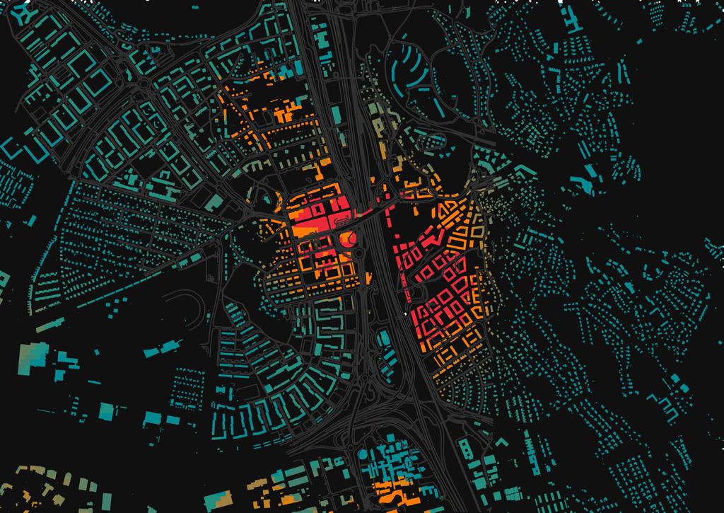 TILLGÄNGLIG TÄTHET AV ARBETANDE 2030 CENTRALA MÖLNDALS SJUKHUS GÖTEBORG ARBETANDE 2016 LINDHOLMEN NORRA LINNÉSTADEN LORENSBERG HÖG KONCENTRATION PÅ BÅDA SIDOR OM MOTORVÄGEN Även arbetandetätheten