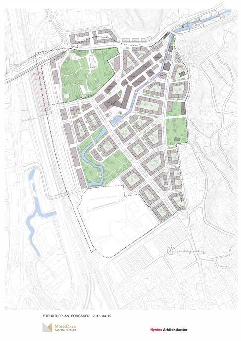 UNDERLAG Planunderlaget för Forsåker som har analyserats utgörs aven strukturplan för Forsåker (daterad 16-04- 19) samt en bearbetad situationsplan (daterad 16-08- 23).