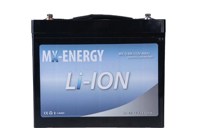 Underhållsfria AGM batteri Helt rent bly i blyplattor Handtag medföljer för enkel transport (ej 18Ah) LI-ION