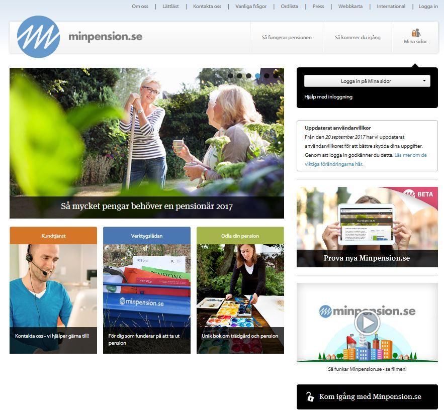 Pensionsprognos Logga in på www.