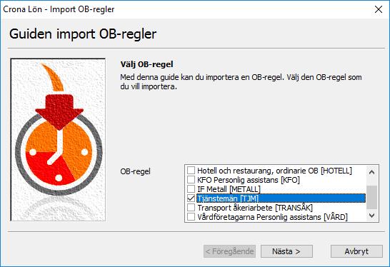 Automatisk OB-beräkning Çrona Lön Handbok III Kontrollera OB-regel Du bör nu kontrollera reglerna mot ditt kollektivavtal. Gå till menyn Register, OB-regler och välj din regel.