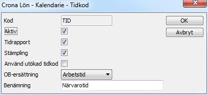 Çrona Lön Handbok III Automatisk OB-beräkning OB för Arbetad tid eller Närvarotid Använder ni ett försystem eller t.ex.