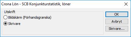 Statistiska Centralbyrån Çrona Lön Handbok III beredningen används alltid den aktuella inställningen i löneartsregistret, inte den som fanns vid utbetalningstillfället.