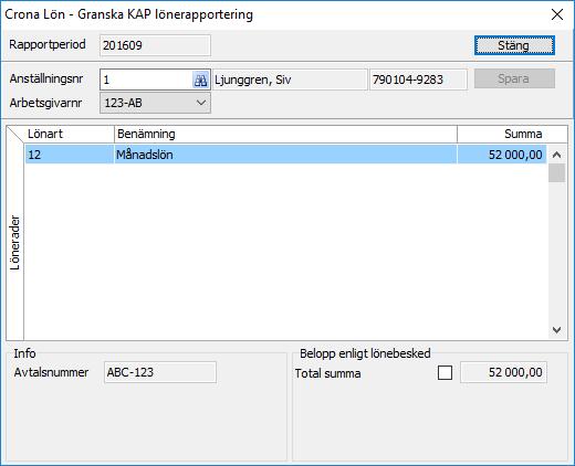 Pensionsförsäkringar Çrona Lön Handbok III Månadens löpande lönerapportering för KAP Skriva ut Under menyn Funktioner, KAP lönerapportering och Skriv ut skriver du ut din rapportering.