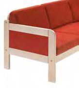 CECILIA soffa 510 2000 25 Sitt skira namn till trots är Cecilia en riktigt robust och stabil möbelserie med enkla rena drag. En bekväm möbel som dessutom fungerar bra som praktisk vilbädd.