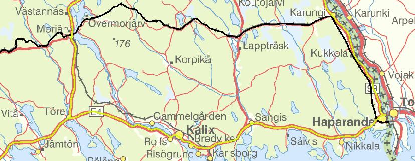 VV FUD 2850 Mätprojekt Bridges on The Haparanda Railway Line Page 1(4) Bridge name Bridges on The Haparanda Railway Line (BDL 136) General facts Location Between Morjärv and Haparanda in Northern